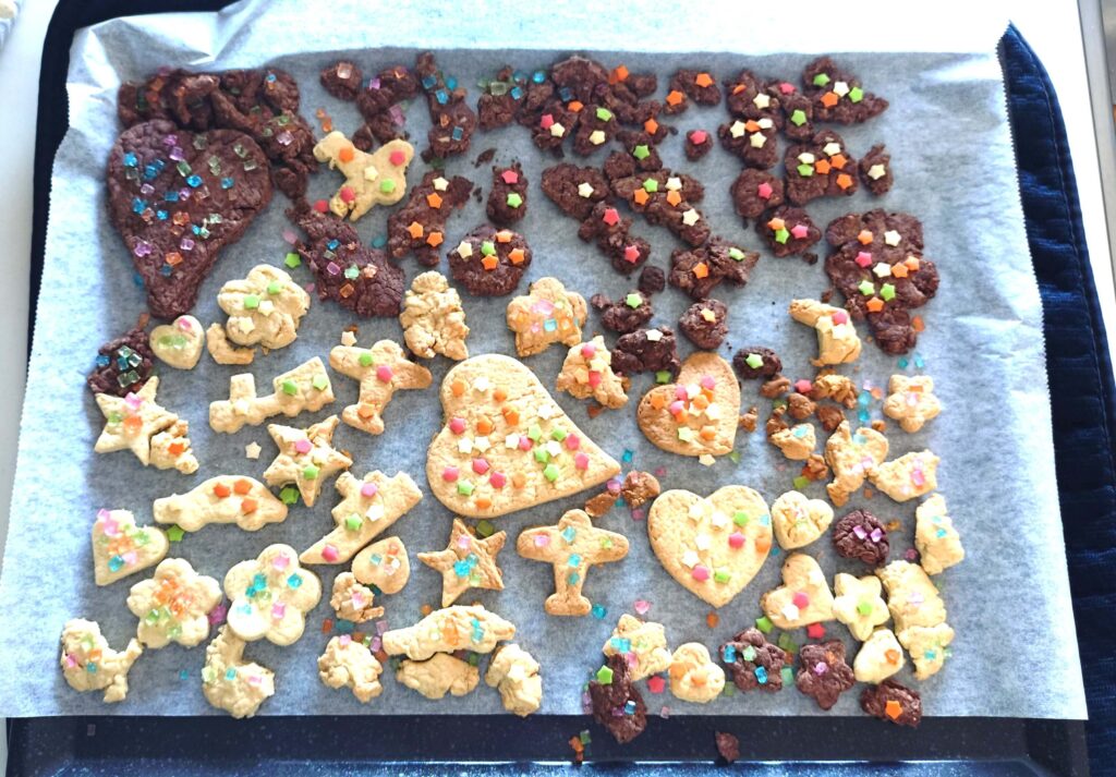 出来上がったクッキーの写真