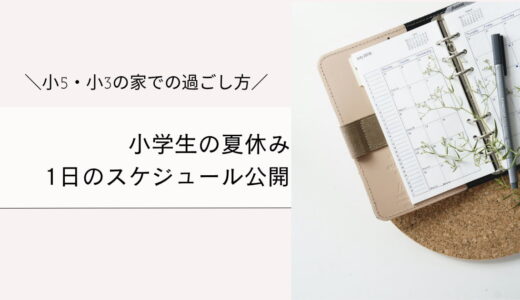 夏休み小学生のスケジュール｜小5・小3のリアルな1日大公開