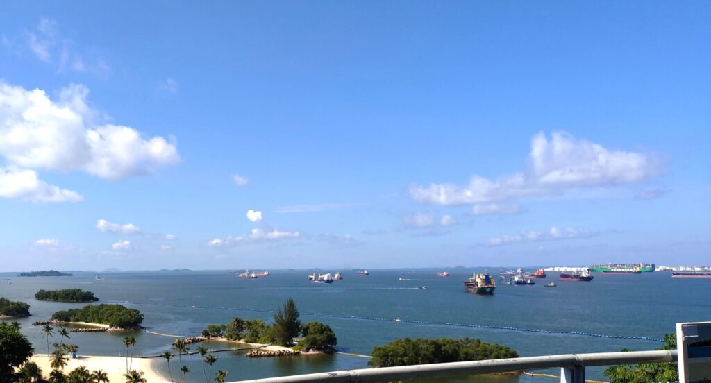 セントーサ島からの景色
