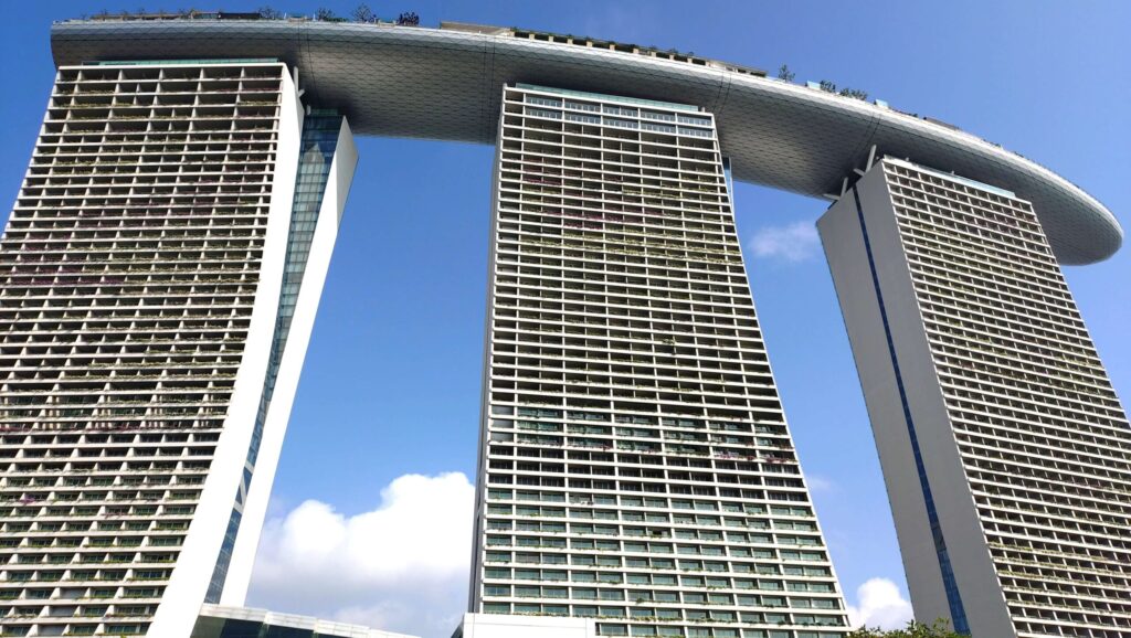 マリーナベイサンズ、間近で見た