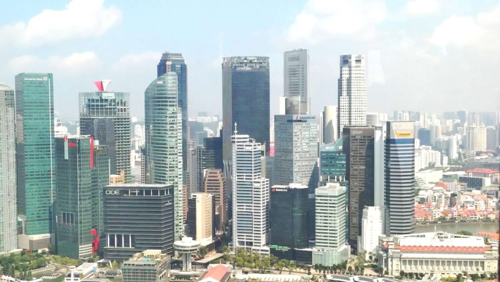 シンガポールの金融街